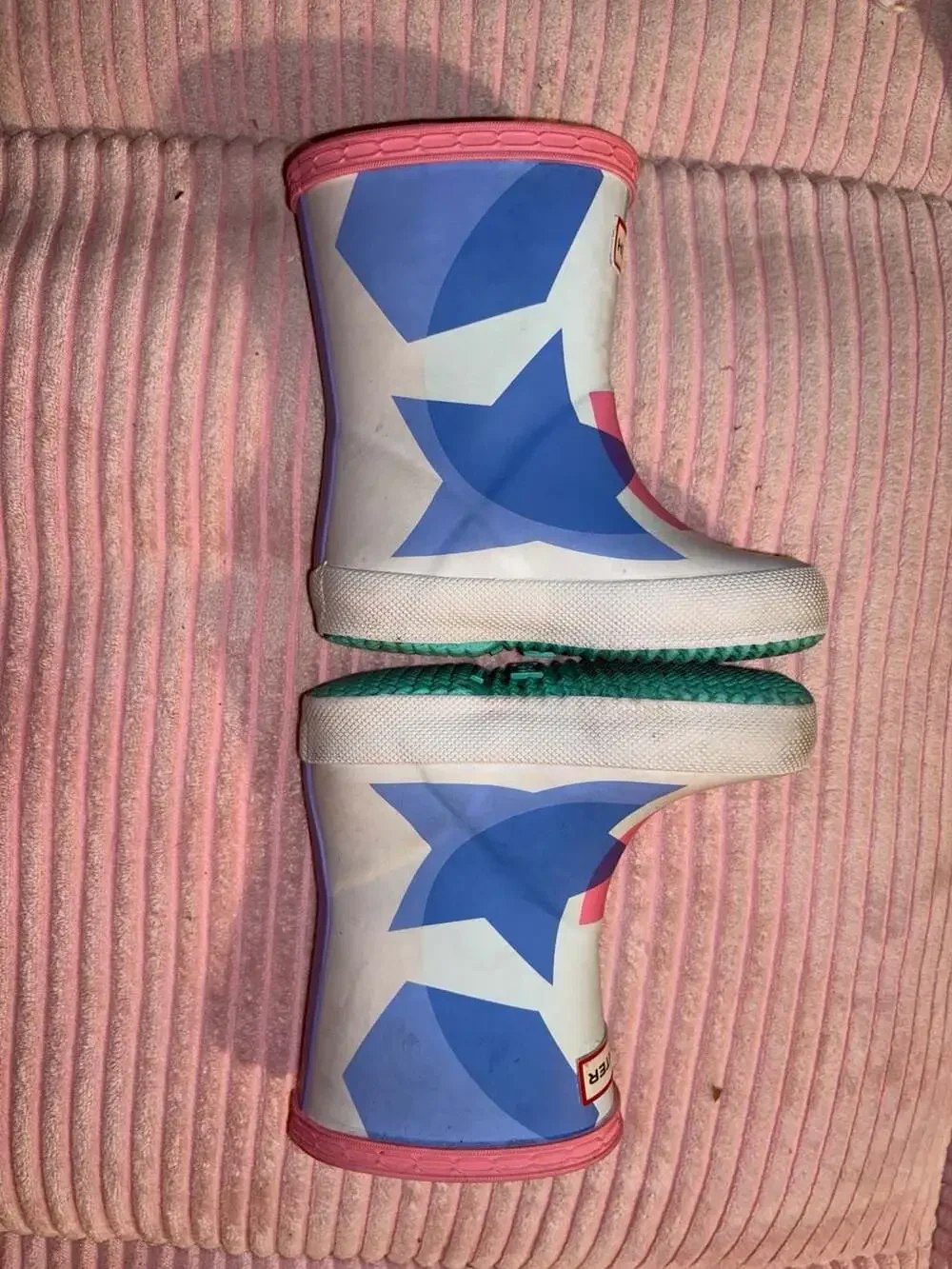 Hunter Kids First Classic Multi Star Rain Boots Size US 6